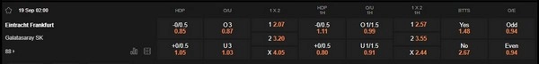prediction Frankfurt vs Galatasaray 19092025