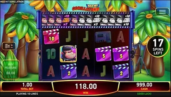 Mad Hit Gorillatron - a wild slot loaded with wild energy