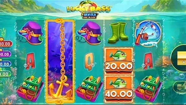 Mega Fire Blaze Lucky Bass - an adventurous fishing slot with fierce prizes