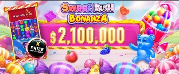 Join the Sweet Rush Bonanza Daily Tournament and win your share of USD 2.1M