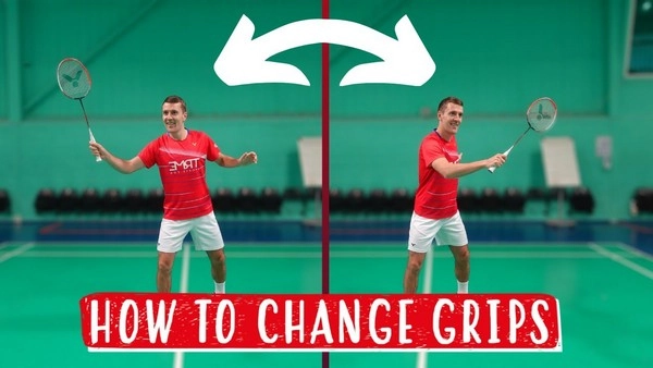 Is the time to change grip considered to have a minor role in a badminton match?