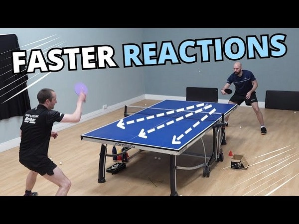 How does the acceleration in table tennis catch players by surprise?