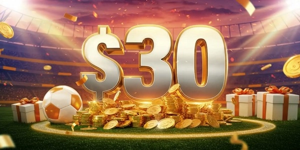 Get $30 free football bets after depositing into your account.